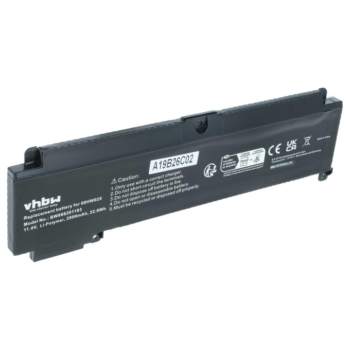 vhbw Akku kompatibel mit Lenovo ThinkPad T460s 20F90055, T460s 20F90056, T460s 20F90057 Notebook (20