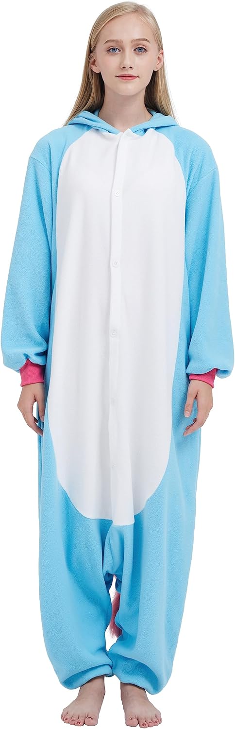 SimZoo Unisex Pyjamas Onesies Tiere Kostüm Cosplay Erwachsene Karneval Nachtwäsche Halloween Schlafa