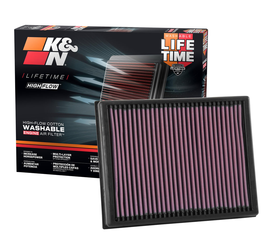 K&N 33-3086 Motorluftfilter: Hochleistung, Prämie, Abwaschbar, Ersatzfilter,Erhöhte Leistung, 2015-2