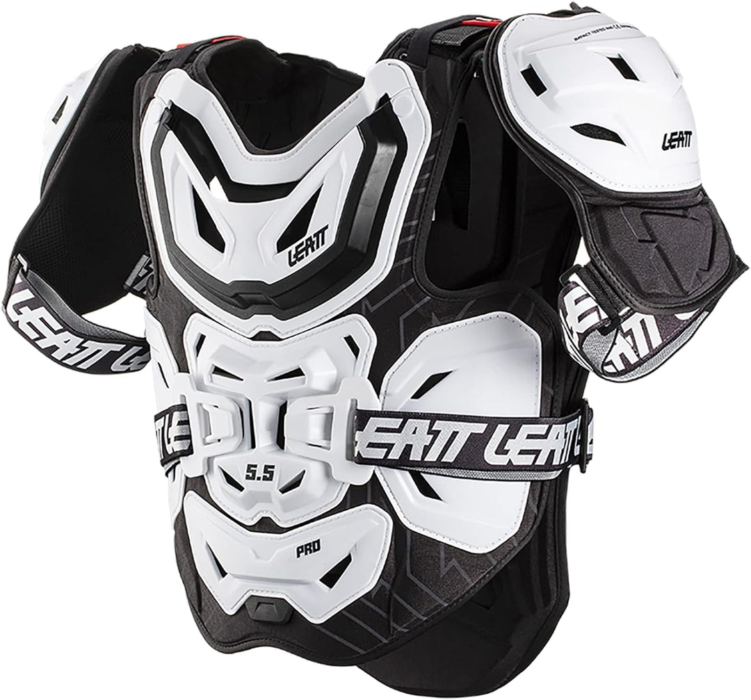 Leatt Brustpanzer 5.5 Pro Schwarz Weiss S/XL, Weiss S/XL
