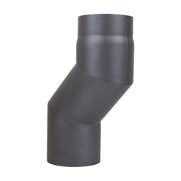 LANZZAS Ofenrohr Versatzbogen 100 mm, im Durchmesser, DN Ø 150 mm, Farbe: gussgrau - weitere Rohre a