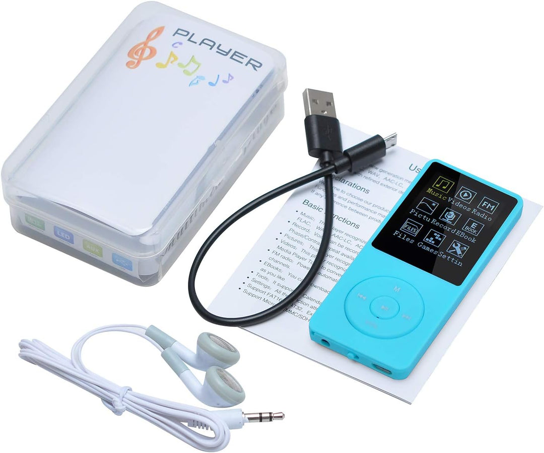 8GB Tragbare MP3 Musik Player, Support bis zu 64GB SD Speicherkarte, Lossless Sound HiFi MP3 Player,