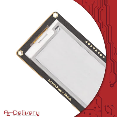 AZDelivery 3 x "2,9 Zoll ePaper Display Modul, 296x128 e-Ink Display Modul, geringer Stromverbrauch,