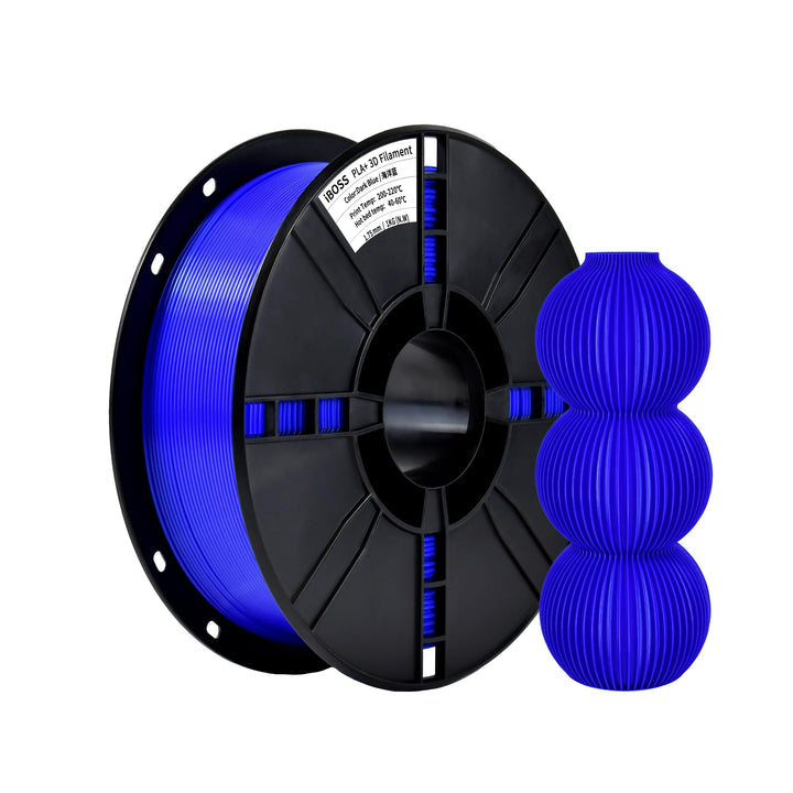 iBOSS PLA Plus3D-Druckerfilament, ozeanblau, hartes und langlebiges PLA+-Filament, 1,75 mm +/- 0,02