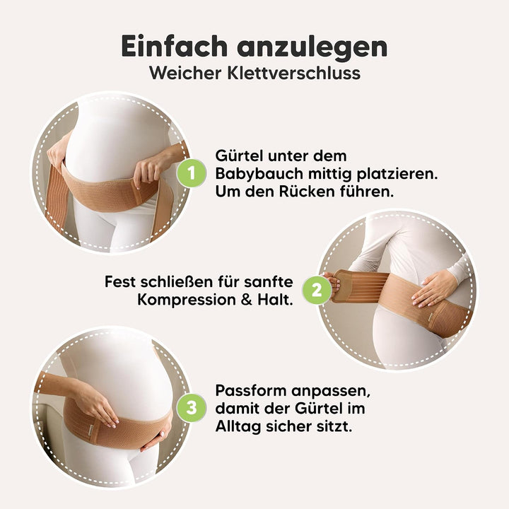 KeaBabies Bauchgurt Schwangerschaft - Weicher und atmungsaktiver schwangerschaftsgürtel - Bauchband