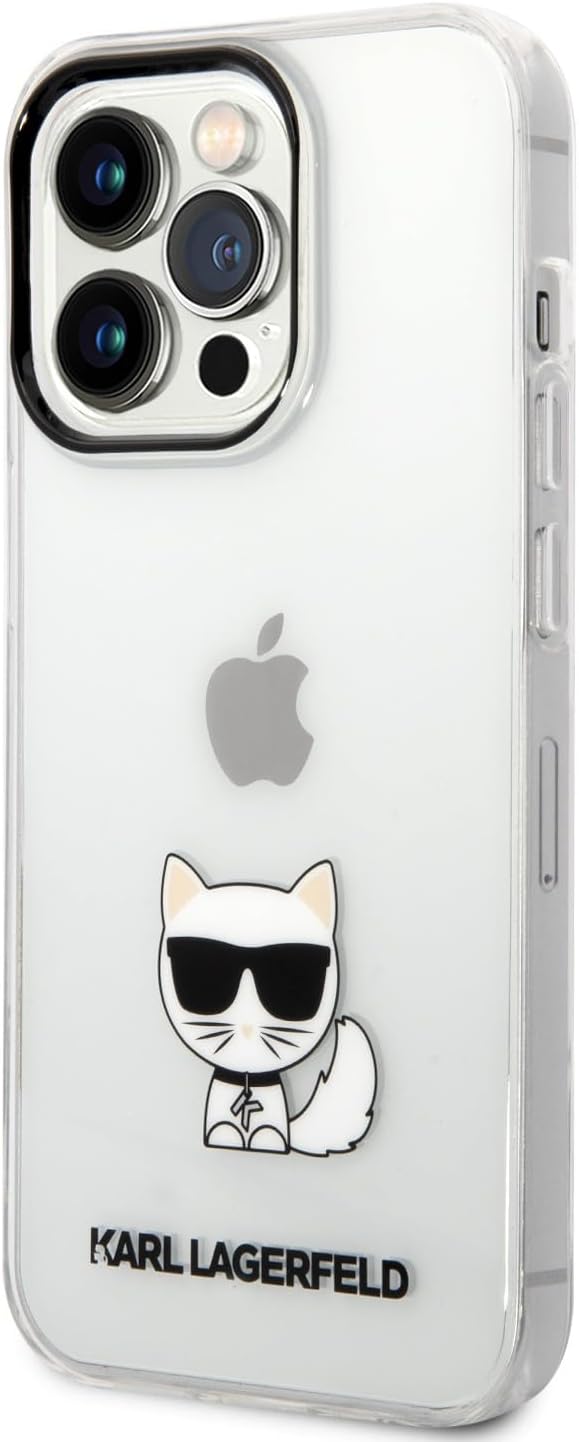KARL LAGERFELD KLHCP14LCTTR hülle für iPhone 14 Pro 6,1" hardcase transparent Choupette Body