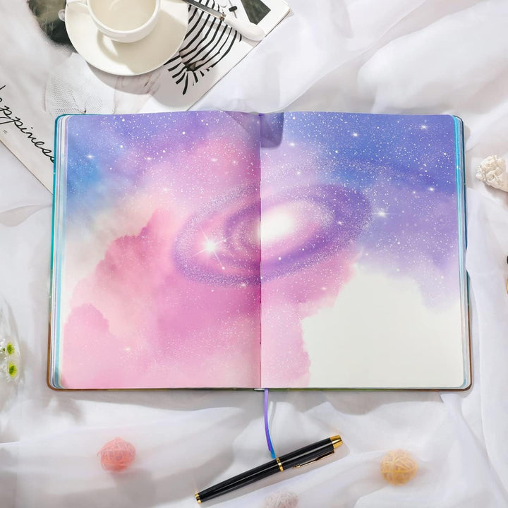SIIXU Blanko Notizbuch, Hardcover Tagebücher, 100 gsm Papier, Perfekt für das, Home, School, Schreib