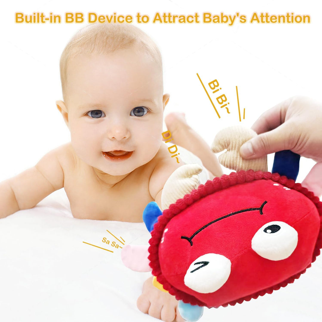 Cokomono Krabbe Baby Spielzeug ab 6 Monate, Musikalische Krabbelspielzeug mit Sensor, Crawling Crab