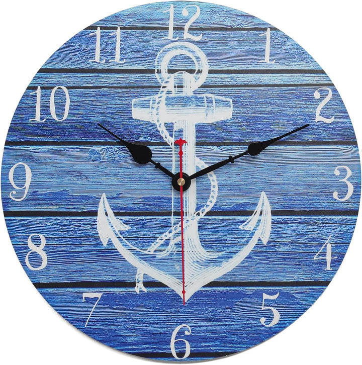 keivmlvt Moderne Wanduhr, leise, Nicht tickend, dekorative Uhr für Küche, Wohnzimmer und Büro 32.5CM