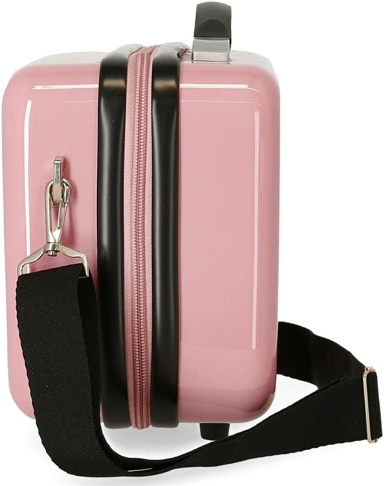 Disney Mickey Outline Kulturbeutel, anpassbar, mit Umhängetasche, rosa, 29 x 21 x 15 cm, starr, ABS