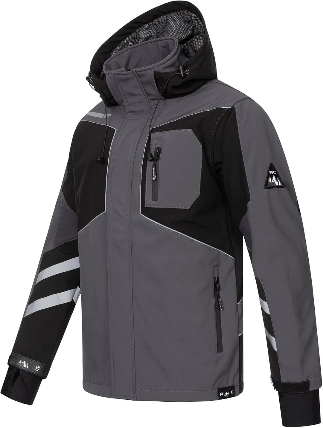 Rock Creek Herren Softshell Jacke Outdoor H-287 S Dunkelgrau, S Dunkelgrau