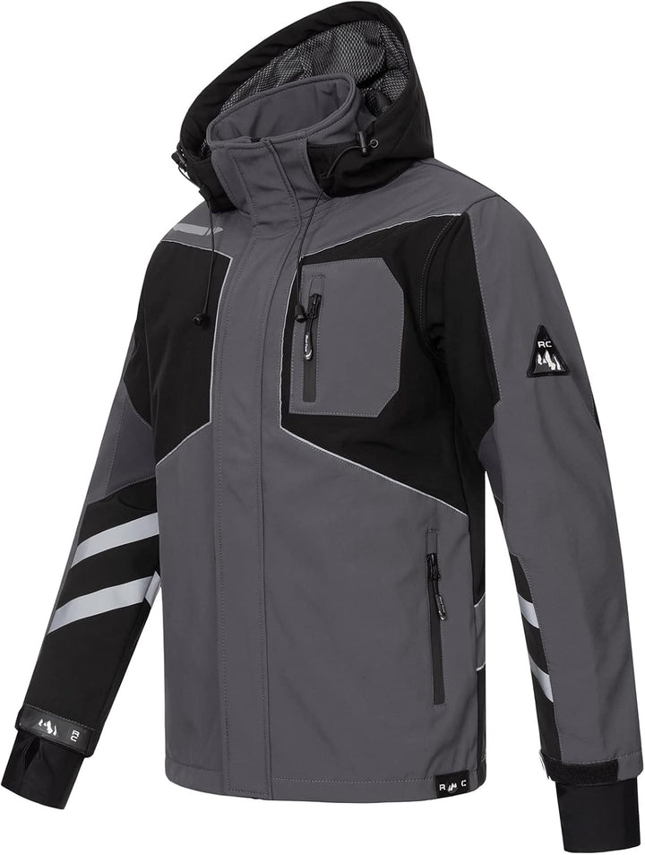 Rock Creek Herren Softshell Jacke Outdoor H-287 S Dunkelgrau, S Dunkelgrau