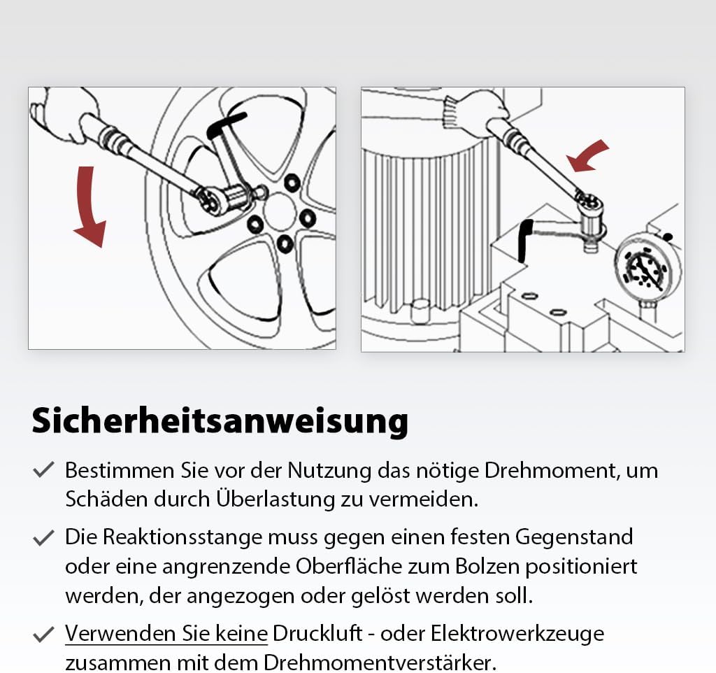 FIRSTINFO F3220DD | 1/2" | Drehmomentverstärker | Drehmomentvervielfältiger | 3.4:1, 600 NM Output: