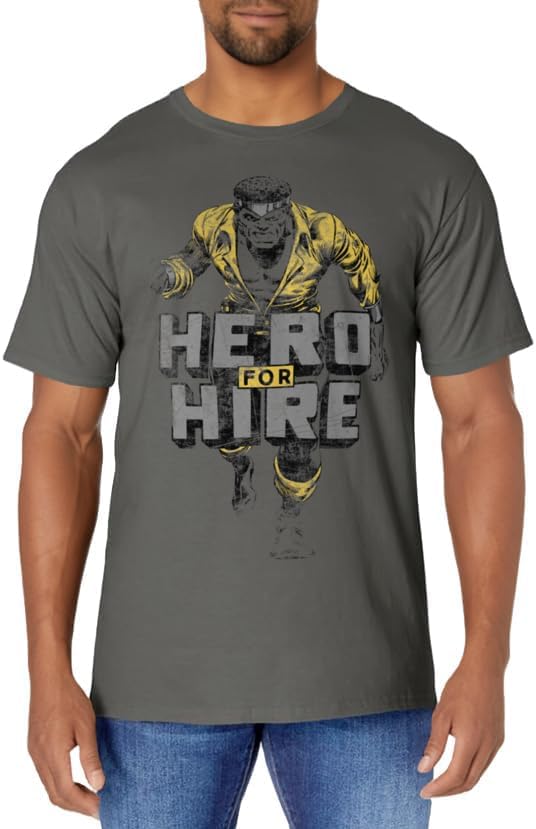 Women's Marvel Heroes For Hire Luke Cage Stance Graphic T-Shirt Large Brown