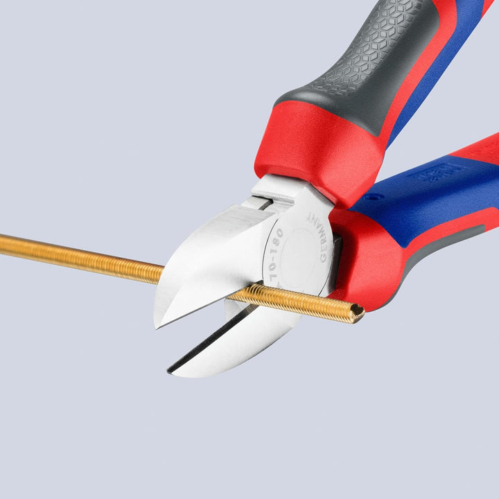 Knipex Seitenschneider verchromt, mit Mehrkomponenten-Hüllen 180 mm 70 05 180 verchromt Mit Mehrkomp