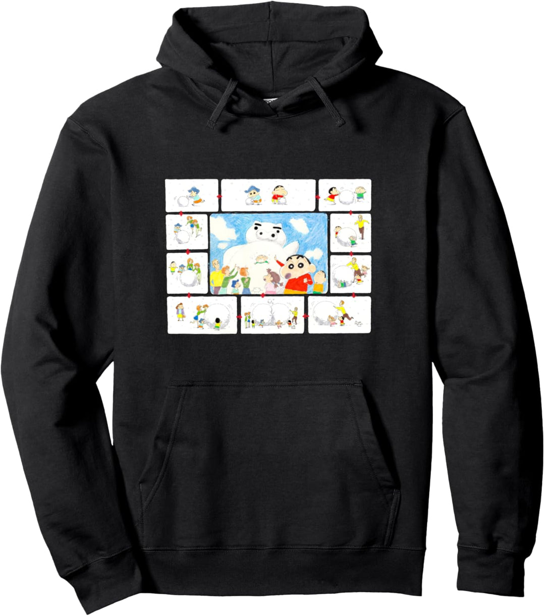 Crayon Shin-chan Snowman Pullover Hoodie