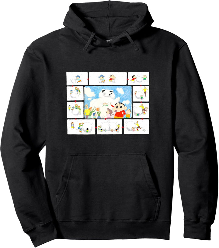 Crayon Shin-chan Snowman Pullover Hoodie