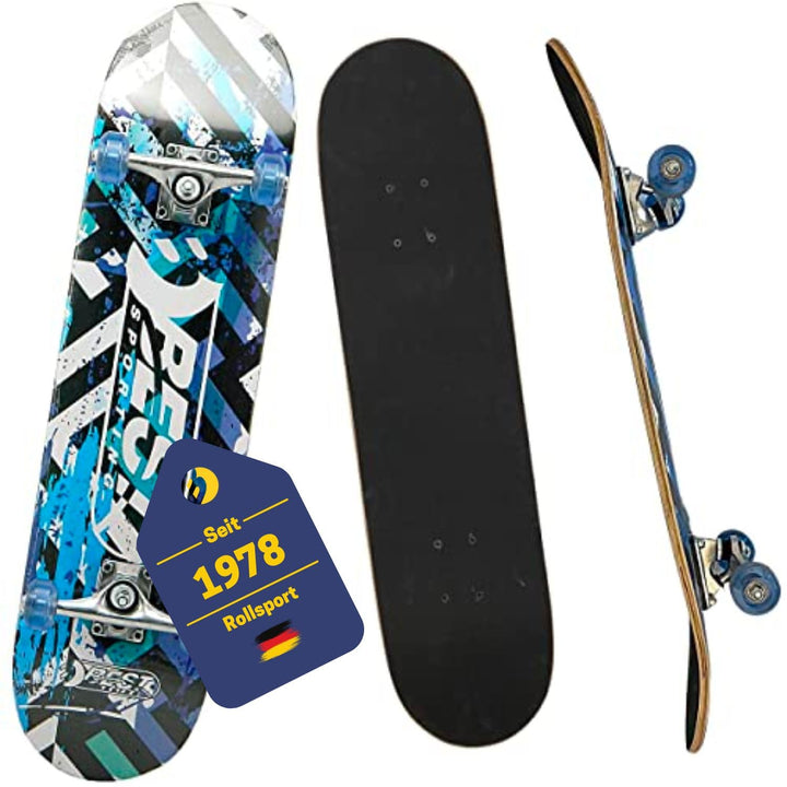 Best Sporting Skateboard I Skate-Board mit ABEC 3 oder ABEC 7 Kugellager I hochwertige Skateboards a