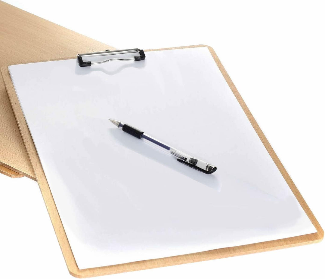 2er Klemmbrett A3 Hoch aus Hartholz extra dick 4mm, mit Aufhängeose, Gummierter Metalklemme, Skizzen