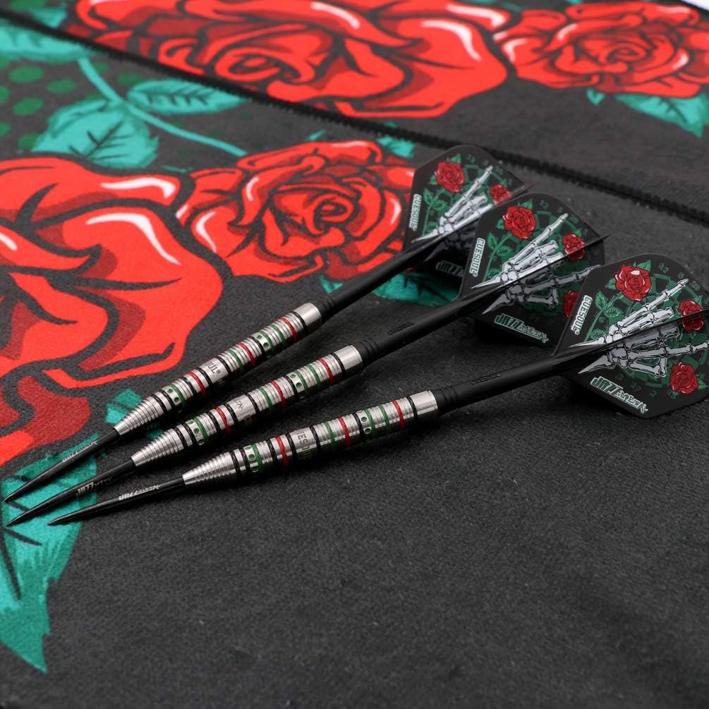 CUESOUL Jazz-Metal 21/23 / 25g Stahlspitze 90% Wolfram Dart Set mit integrierten ROST Flights CSJM-J
