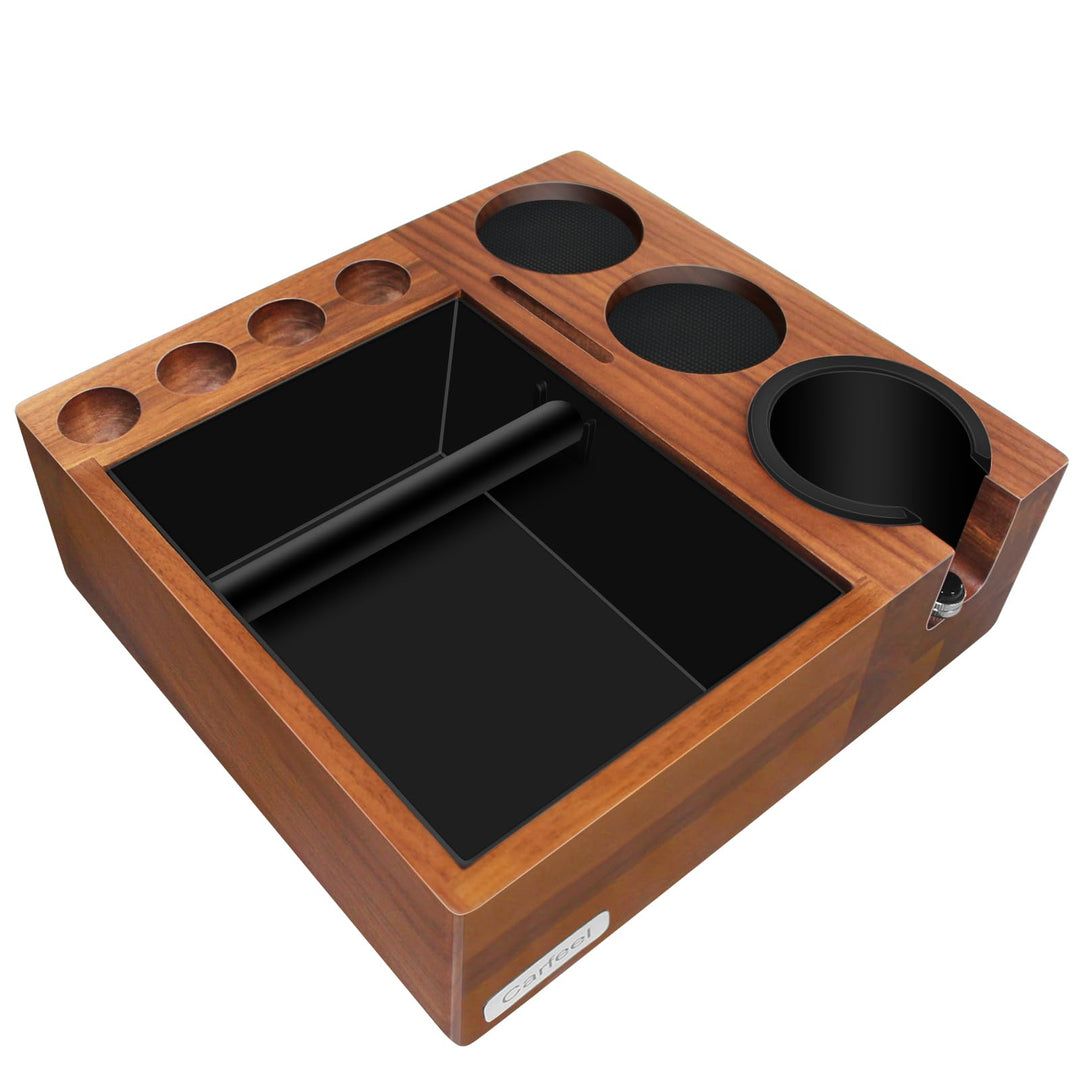 9-in-1-Siebträgerhalter für 51/54 mm Espresso-Tamping-Station mit rutschfester multifunktionaler Esp