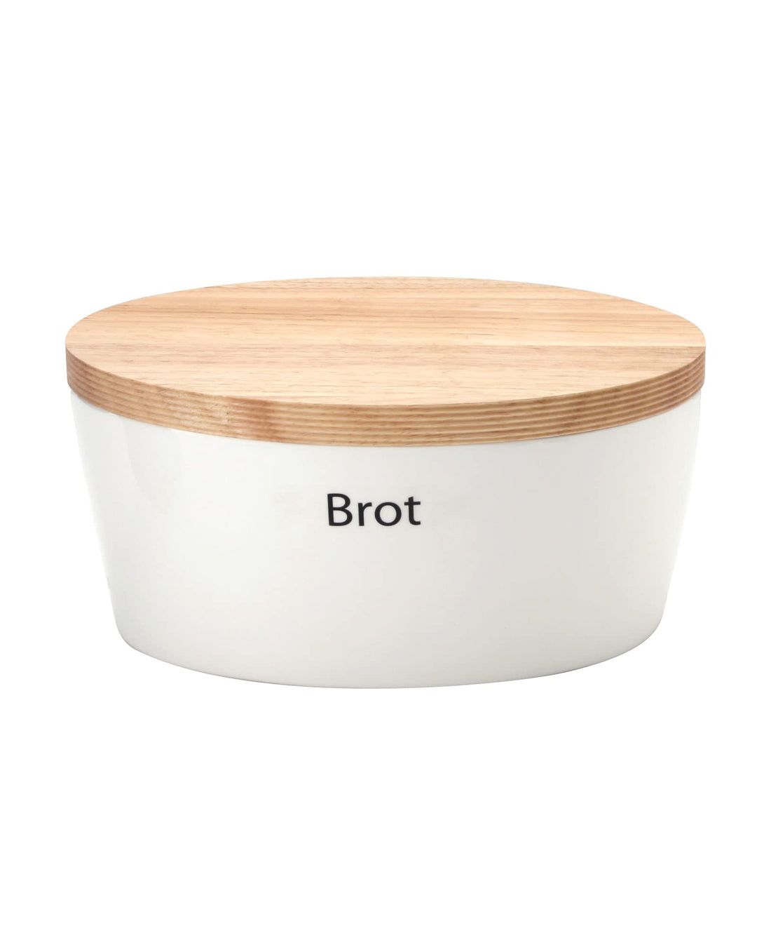 Continenta 1012325010 Brottopf mit Holzdeckel, oval, braun, 27 x 20 x 13 cm 27 x 20 x 13 cm Braun, 2