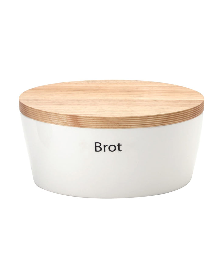 Continenta 1012325010 Brottopf mit Holzdeckel, oval, braun, 27 x 20 x 13 cm 27 x 20 x 13 cm Braun, 2