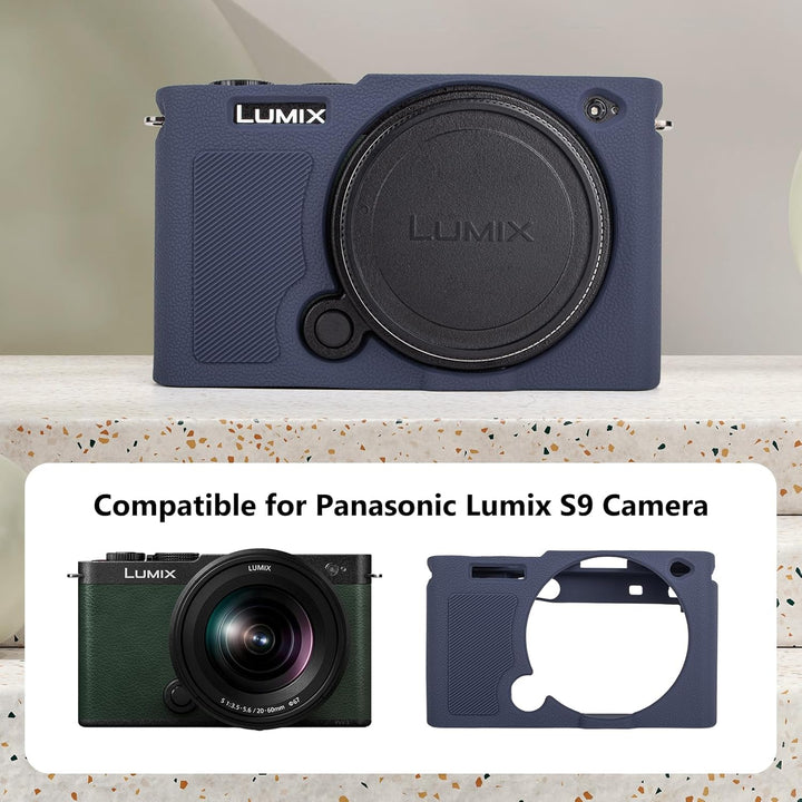 MUZIRI KINOKOO Weiche Silikon Tasche Kompatibel für Panasonic Lumix S9 Mirrorless Kamera, Schutzhüll