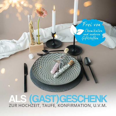 Tuuters 25 x Reagenzglas aus Laborglas mit Natur-Korken ✪ Premium-Line ✪ Starkwandig (200 x ø 24 mm)