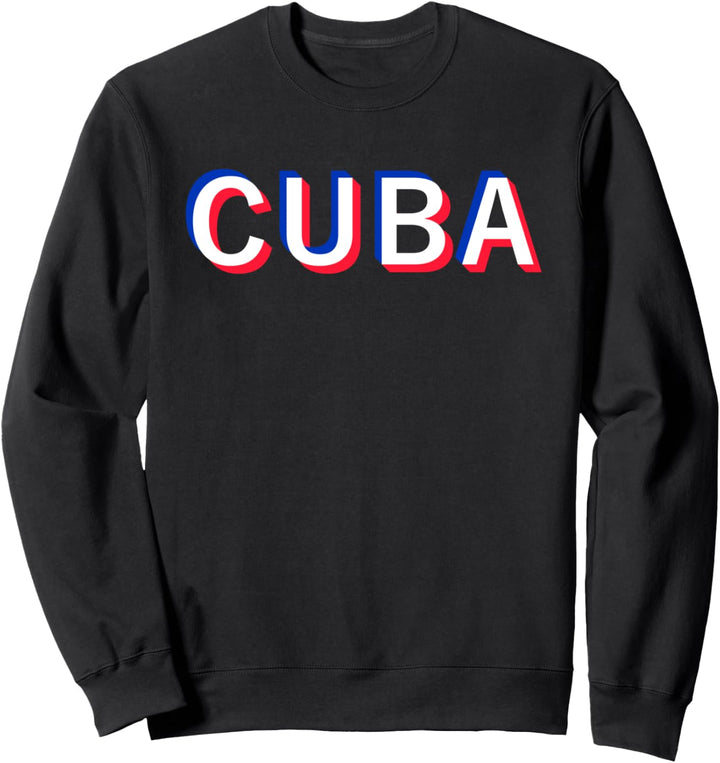 Cuban Flag Cuba Havana Caribbean Vacation Spanish Sweatshirt