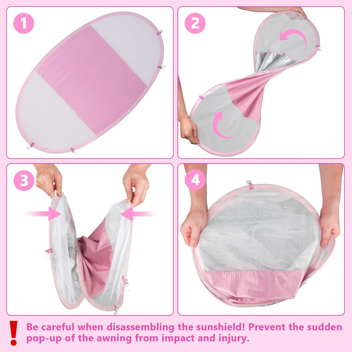 Schwimmring Baby, Aufblasbarer Baby-Schwimmkörper mit Sicherheitssitz, Lustiges Wasserspielzeug, Bad