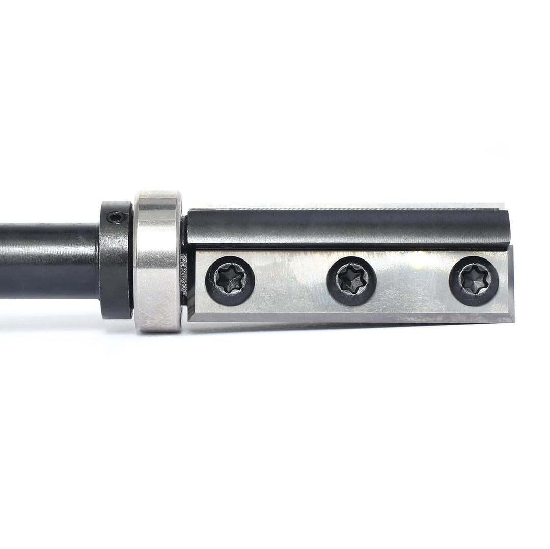 Sinoprotools Wendeplatten Bündigfräser,12mm Schaft Bündiger Fräser Schnittlänge 50mm,mit 4-seitigen