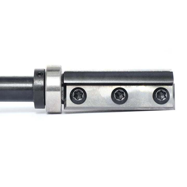 Sinoprotools Wendeplatten Bündigfräser,12mm Schaft Bündiger Fräser Schnittlänge 50mm,mit 4-seitigen