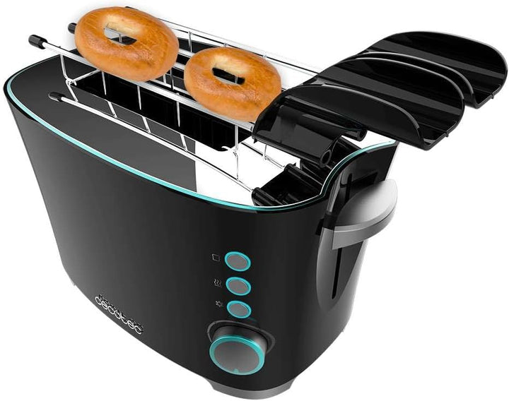 Cecotec Toaster Toast&Taste Double B, 650W Leistung, Doppel-Schlitz für 2 Toasts, Automatische Absch