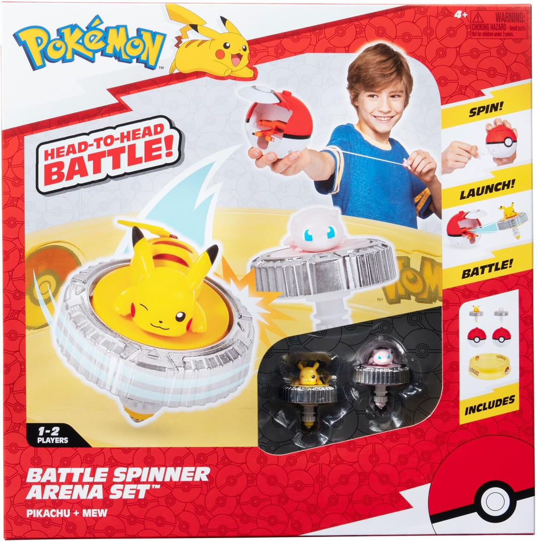 Pokémon PKW5232 - Battle Spinner - Arena mit Mew und Pikachu | offizielles Pokémon Spielset