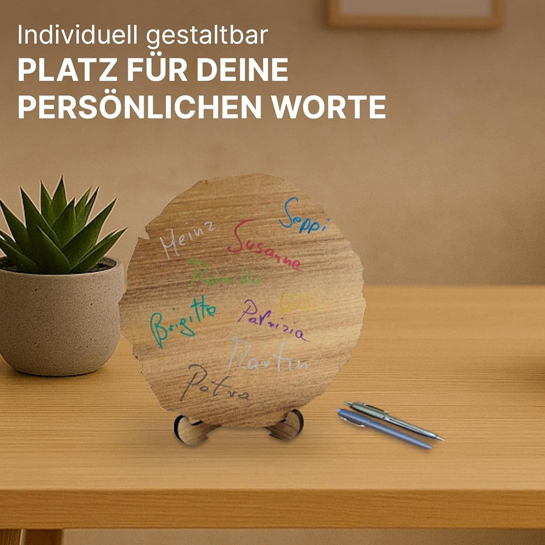 DARO Design – Baumscheibe mit Gravur für 94. Geburtstag – Geburtstags Geschenk aus Holz – Hochwertig
