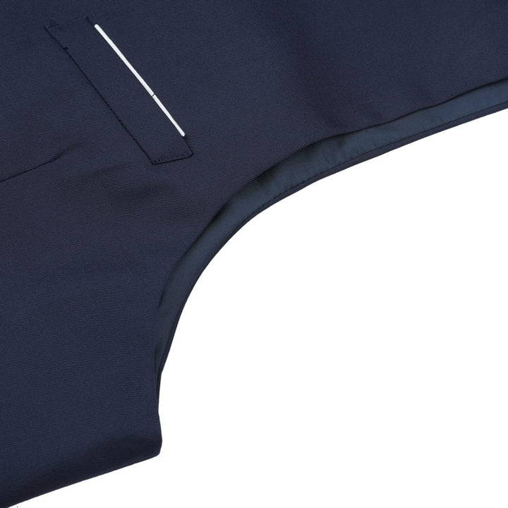 Herren Anzug 3 Teilig Slim Fit Reihe Einfarbig Stoff Business Shawl Kragen Klassisch Tunika, Blau