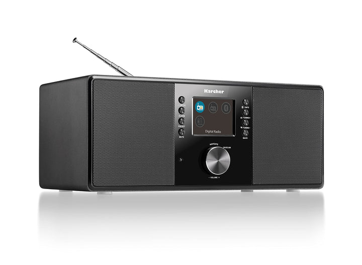 Karcher DAB 5000+ Digitalradio (DAB+ / UKW-RDS, Bluetooth, AUX-IN, Wecker mit Dual-Alarm) DAB+ / Blu