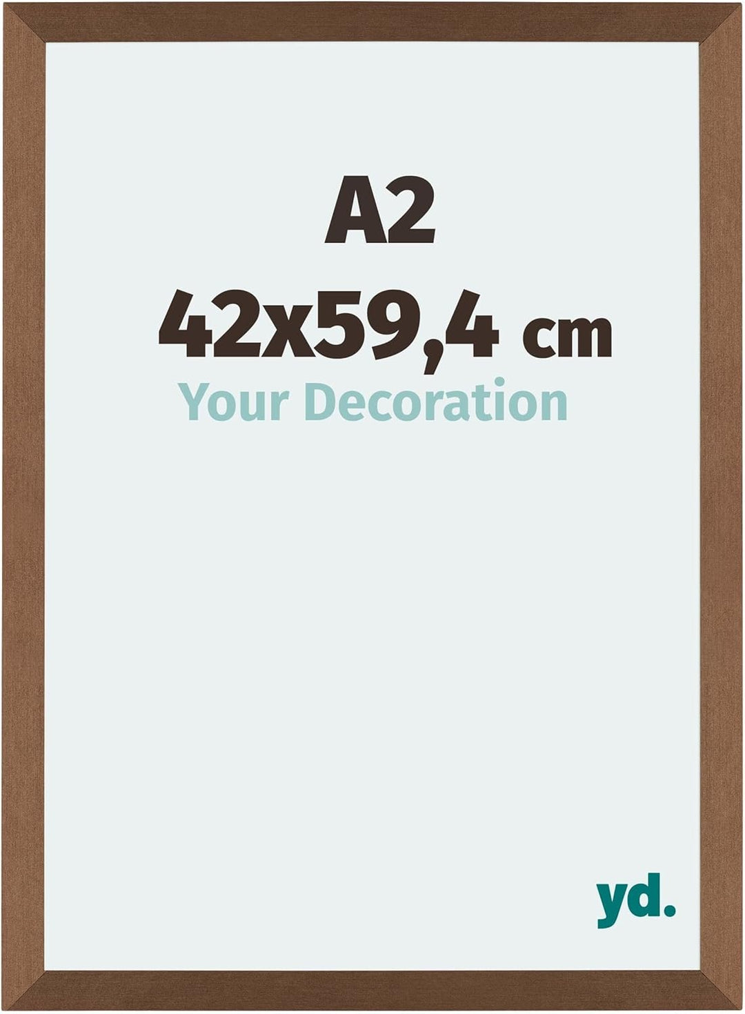 yd. Your Decoration - Bilderrahmen DIN A2 42x59,4 cm - Bilderrahmen aus MDF mit Acrylglas - Antirefl