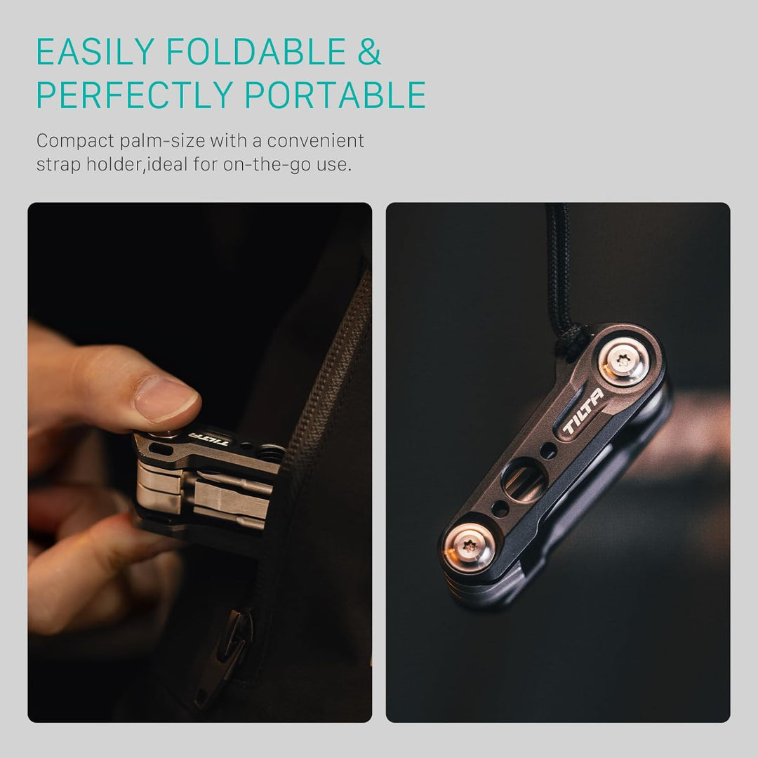 Tilta Multifunktionales Mini-Werkzeug-Set, Kamera-Werkzeug mit 6 Spezifikationen, Schraubenschlüssel