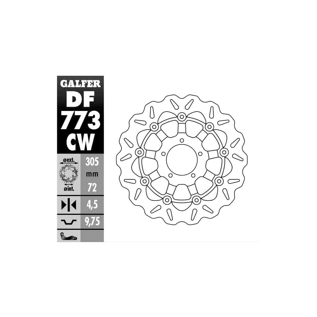 Galfer Bremsbeläge Wave Floating DF773CW