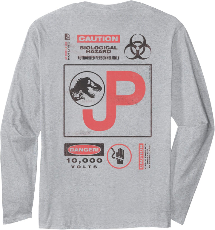 Jurassic Park 30th Anniversary Caution Retro Langarmshirt