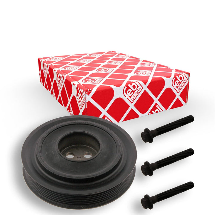 febi bilstein 33679 Riemenscheibe (entkoppelt) für Kurbelwelle, mit Schrauben , 1 Stück