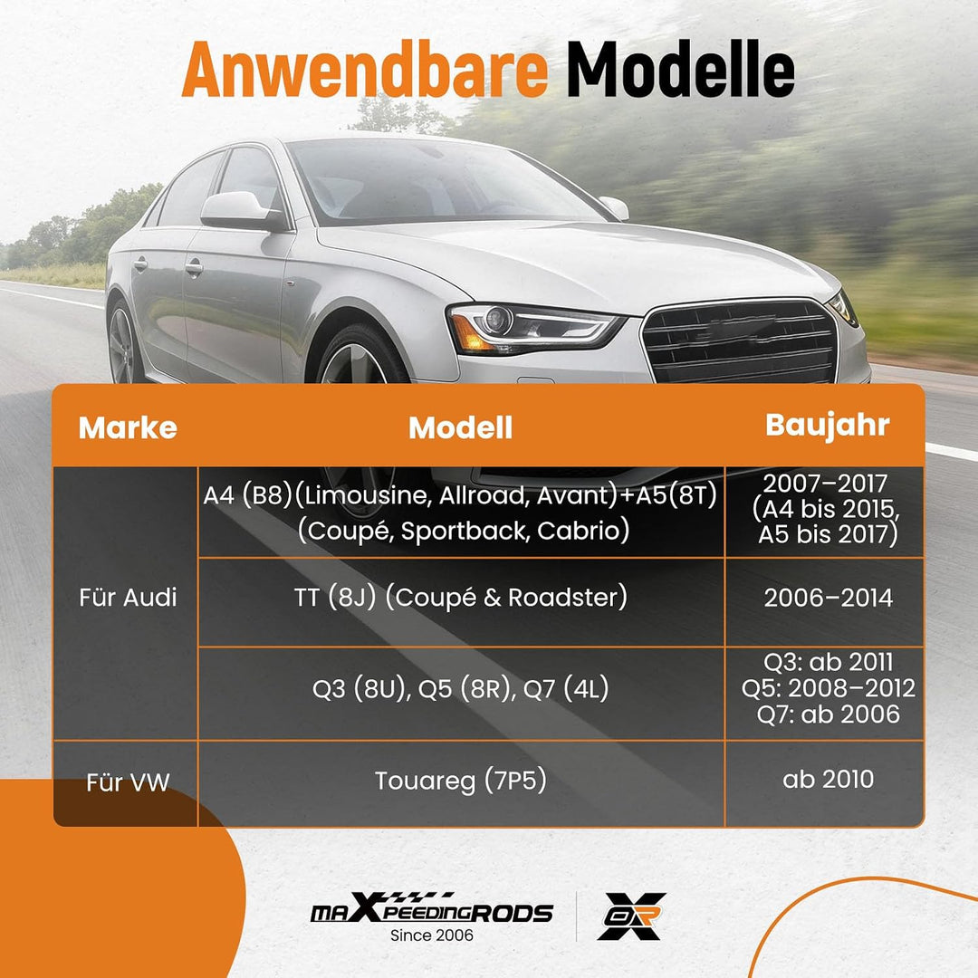 maXpeedingrods 8J1837015A Türschloss Stellmotor Vorne Links mit für Audi A4 A5 A6 TT Q3 Q5 Q7 für VW