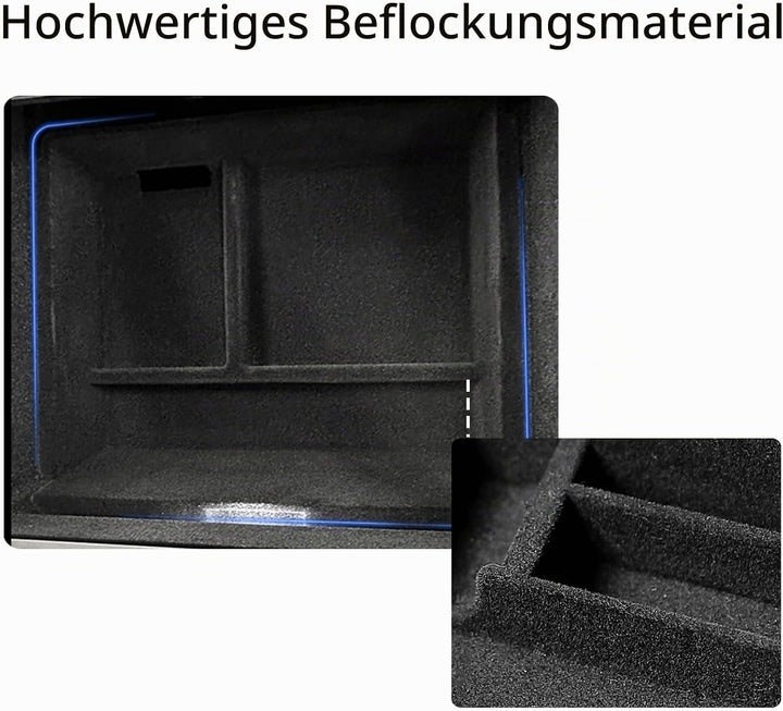 TOPABYTE Mittelkonsole Organizer für Tesla Model 3 Highland 2024 Armlehnenablage Zubehör Armlehne Au