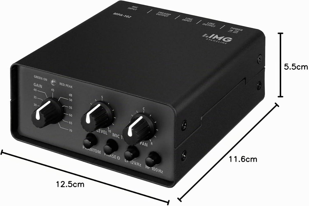 Stage Line MPA-102 Mikrofon-Vorverstärker