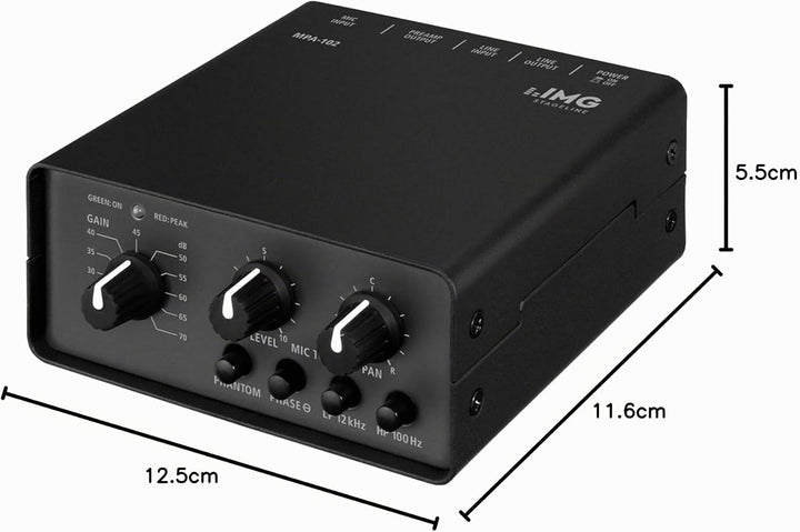 Stage Line MPA-102 Mikrofon-Vorverstärker