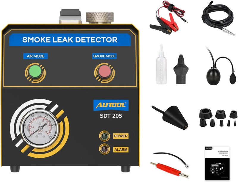 Autool SDT205 Auto-Rauchmaschinen-Lecksucher mit Zwei Modi, EVAP-System Kraftstoffleitungs-Leckagete