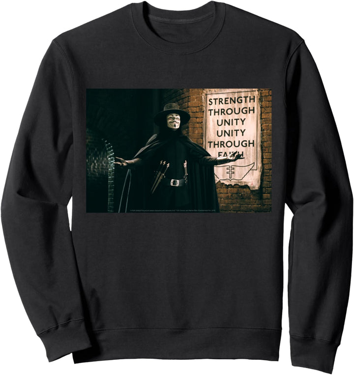 V For Vendetta Strength Through Unity Sweatshirt