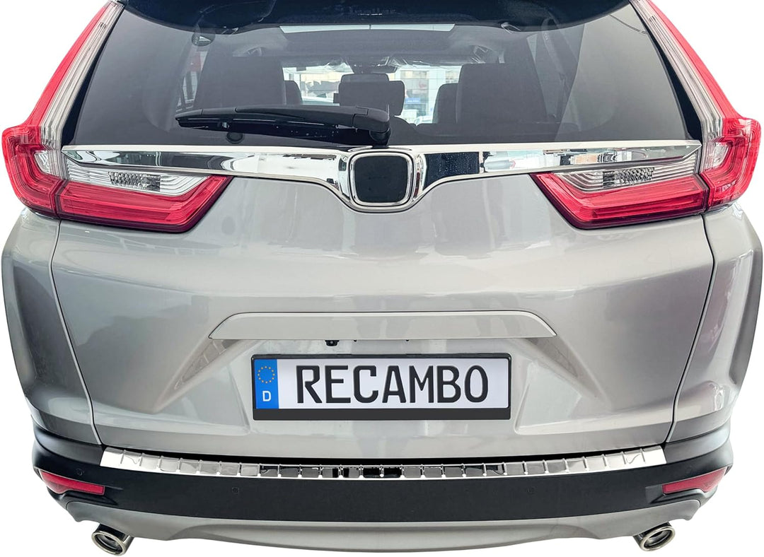RECAMBO Ladekantenschutz Edelstahl kompatibel für Honda CR-V 5 | Typ RT RW | BJ 2016-2023 - Hochglan